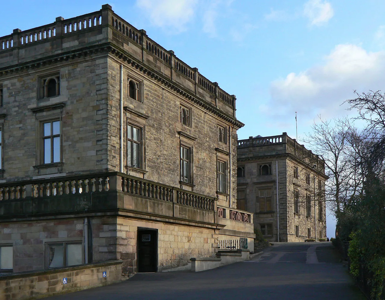 Nottingham Castle, West Façade - geograph.org.uk