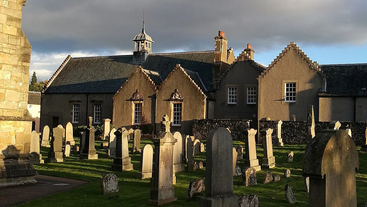 Cathedral Hall across Cathedral graveyard, Stirling