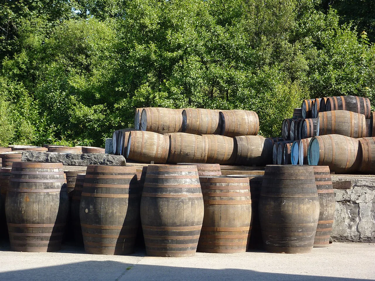 Barrels at the Fort William distillery - geograph.org.uk