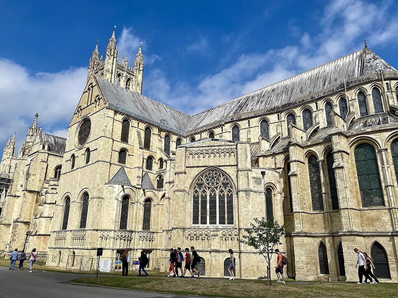 Exterior of Canterbury Cathedral, August