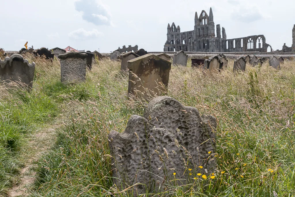 Graveyard of St Mary the Virgin and Whitby Abbey, Whitby,Yorkshire - geograph.org.uk