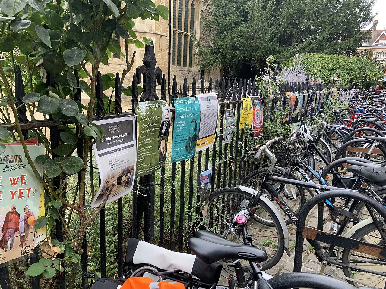 Fence of Great St Mary's Church, Cambridge