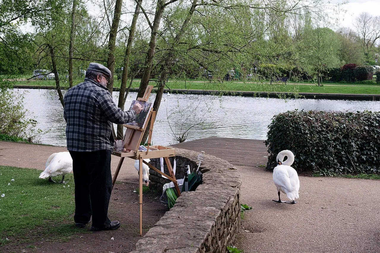 Artist at Work - geograph.org.uk, Stratford-upon-Avon