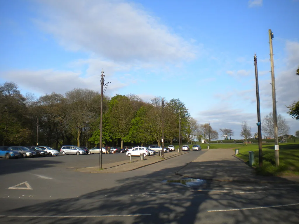 Coach parking bay, Roundhay Park - geograph.org.uk, Leeds