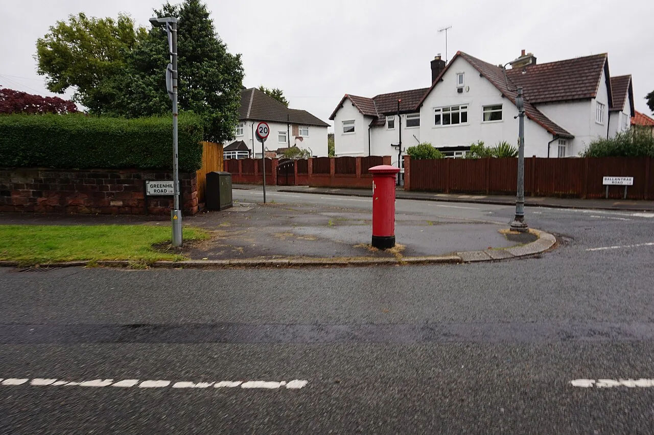 Postbox on Greenhill Road, Liverpool - geograph.org.uk