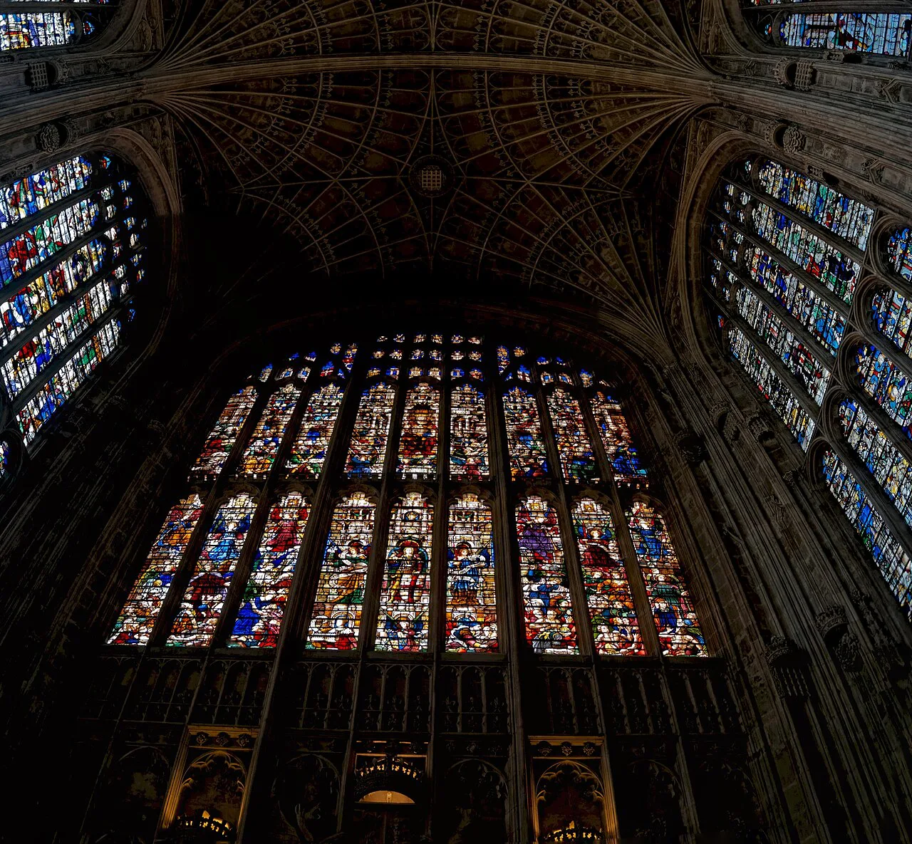 Cambridge - King's College Chapel - - Antechapel - ICE Fisheye Viewing East & Up