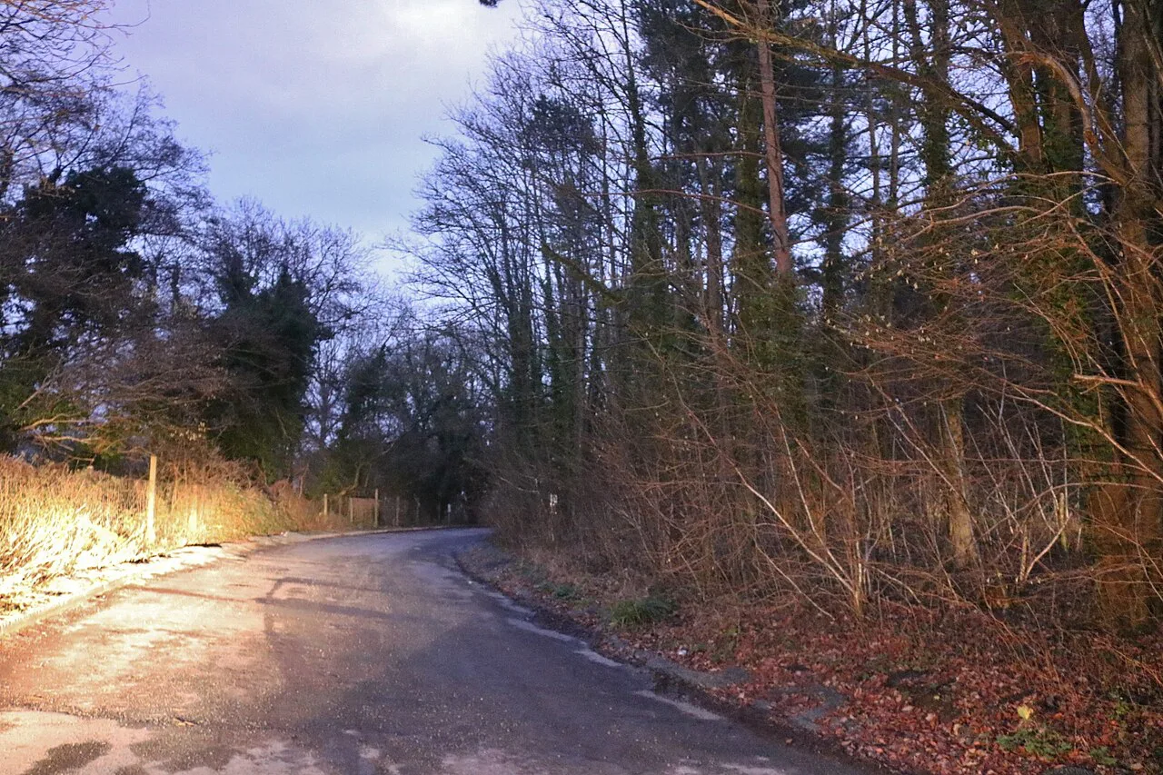 Parking area on New Road, Derry Hill - geograph.org.uk
