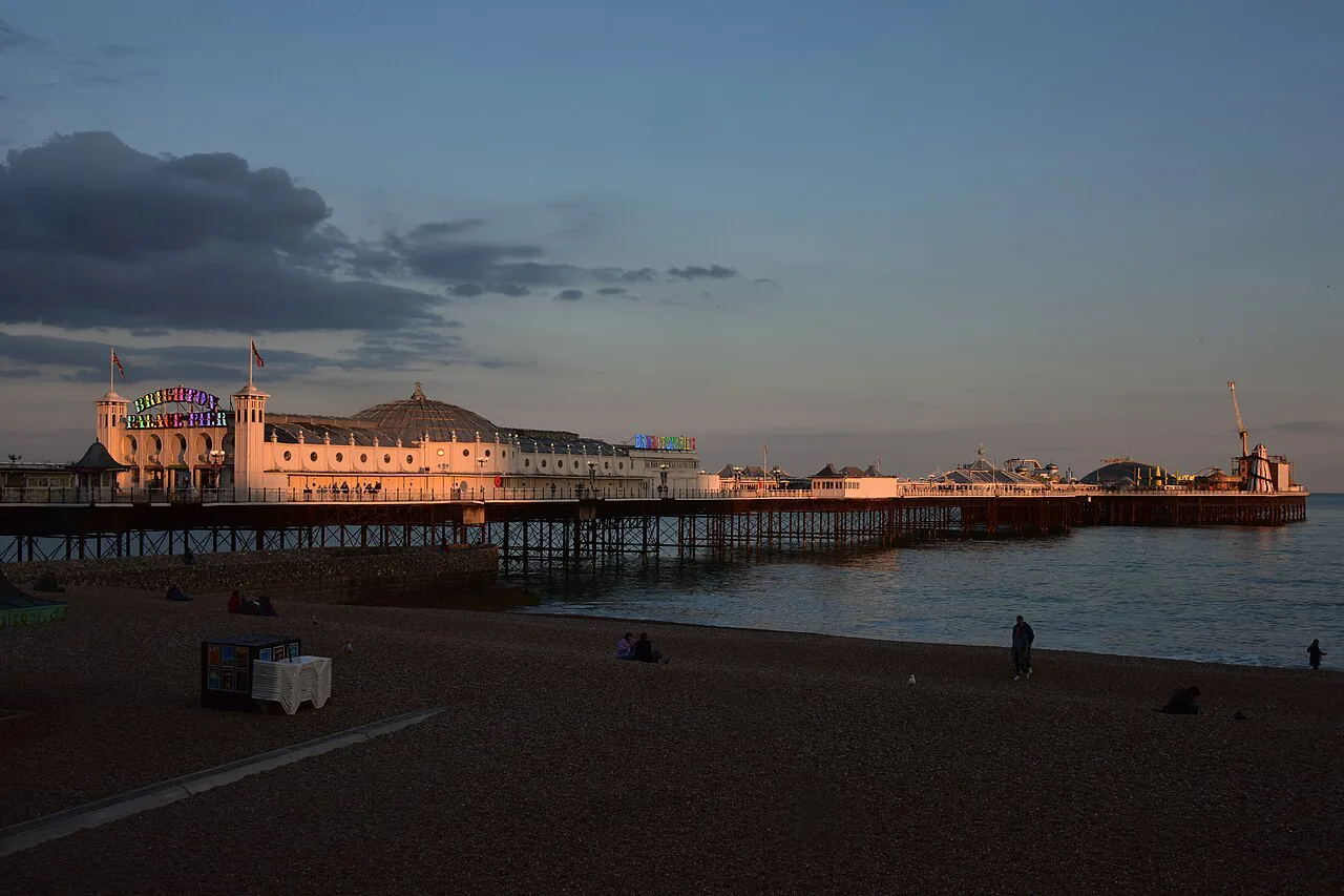 Brighton Palace Pier at the golden hour