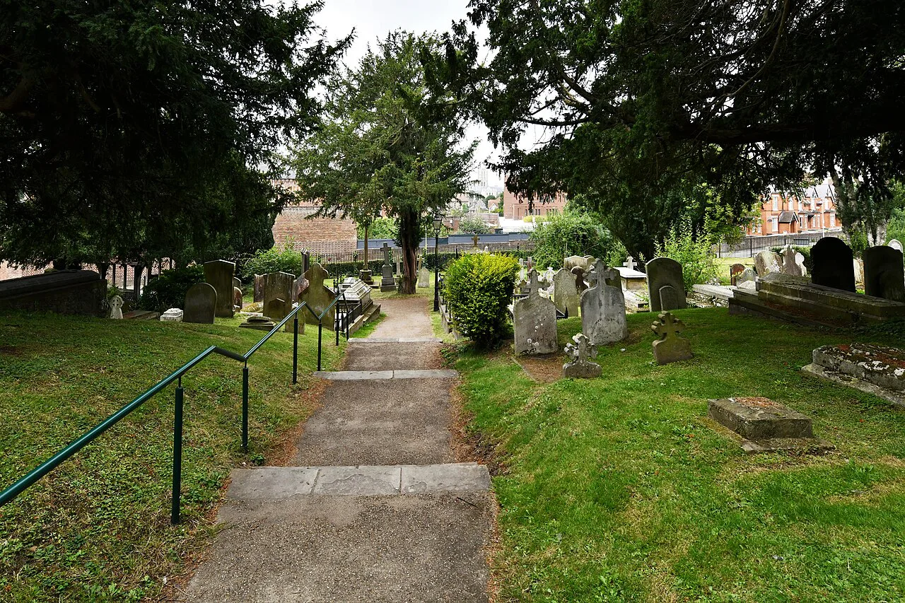 Canterbury, St. Martin's Church, The church entrance path - geograph.org.uk