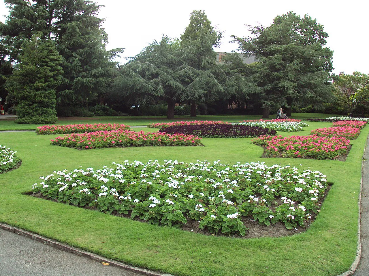 Flowerbeds, Grosvenor Park, Chester