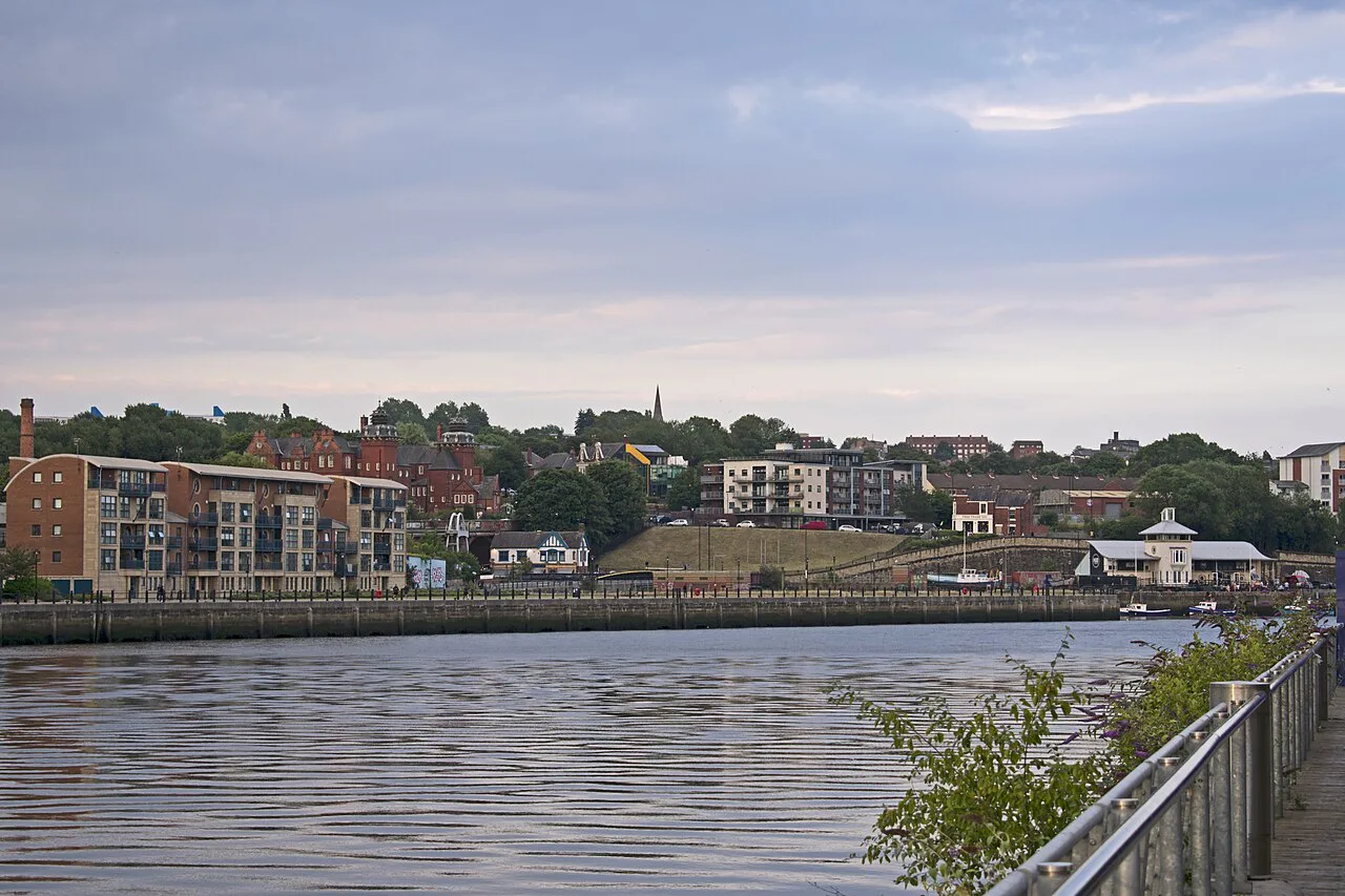Newcastle upon Tyne Mariners Wharf seen from Leonardo Hotel