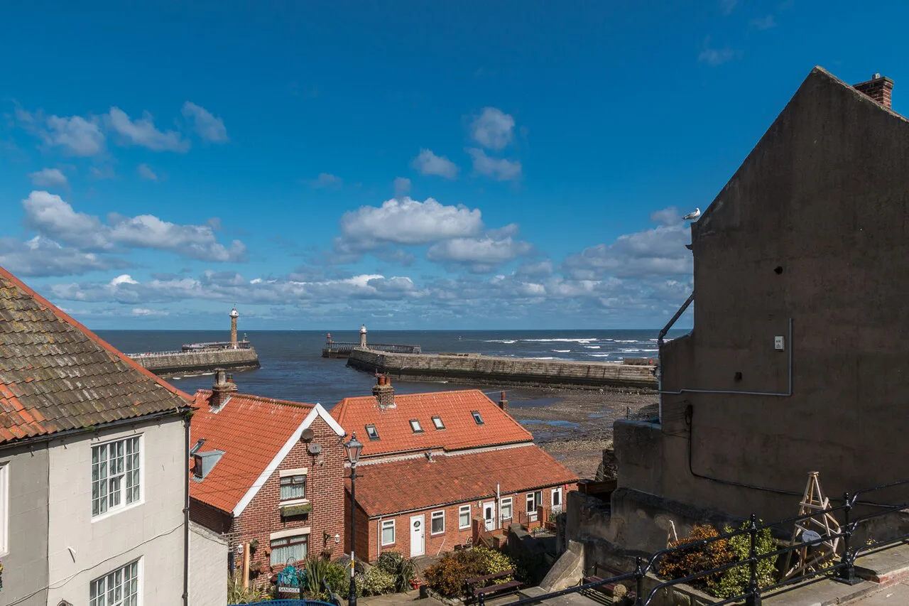 View towards Whitby Harbour, Whitby, Yorkshire - geograph.org.uk