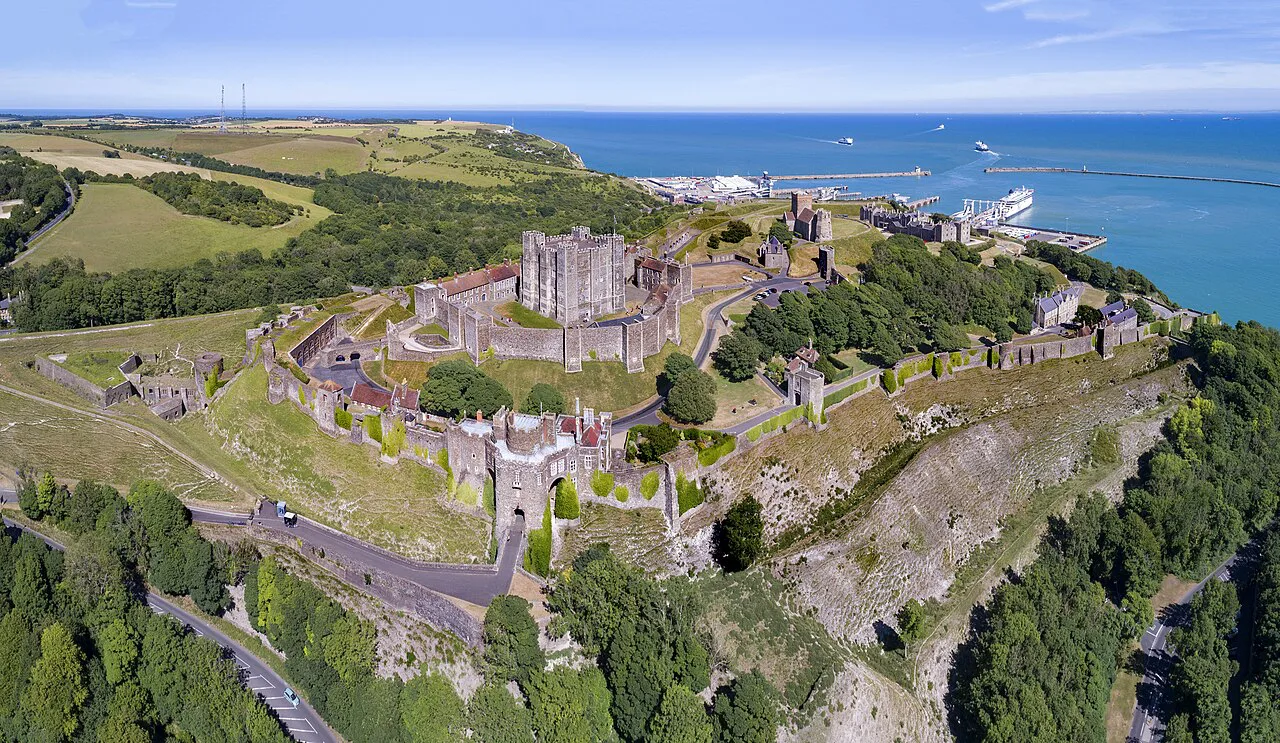 1 dover castle aerial panorama