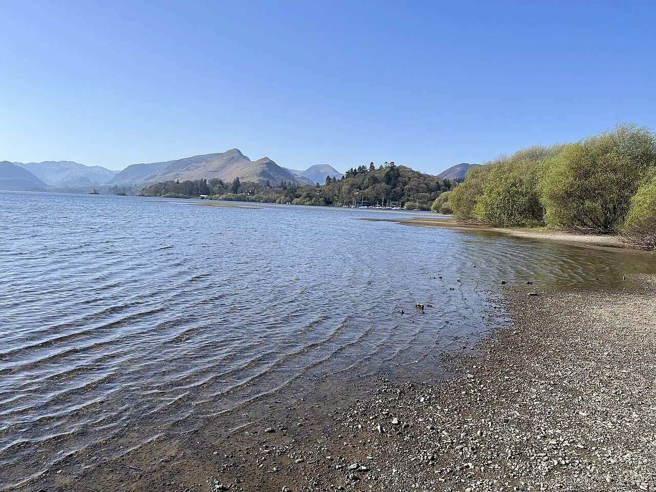 Ripples on Derwentwater at Keswick - geograph.org.uk