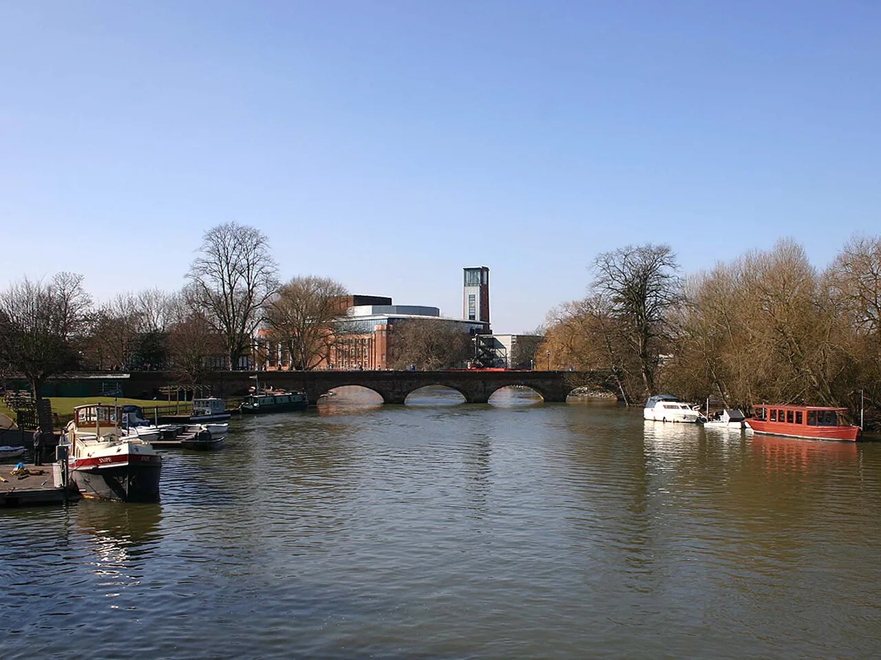 The tramway bridge from Clopton bridge - geograph.org.uk, Stratford-upon-Avon