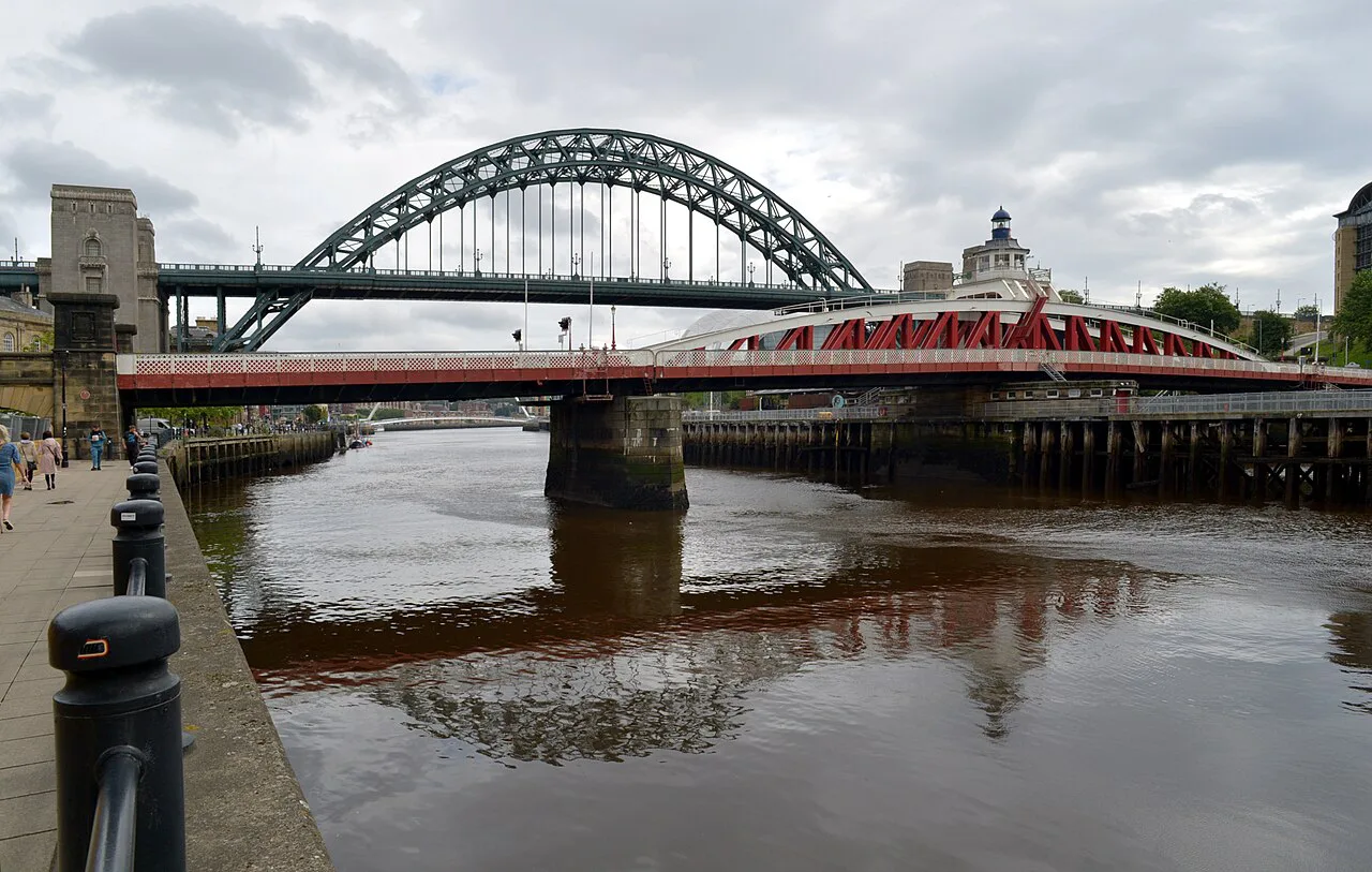 The Swing Bridge and The Tyne Bridge, Newcastle - geograph.org.uk