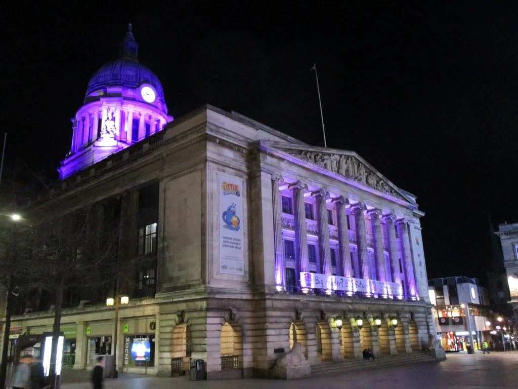 Nottingham at night - geograph.org.uk