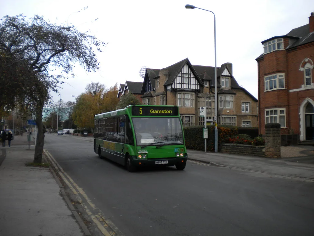 Bus on Musters Road, West Bridgford - geograph.org.uk, Nottingham