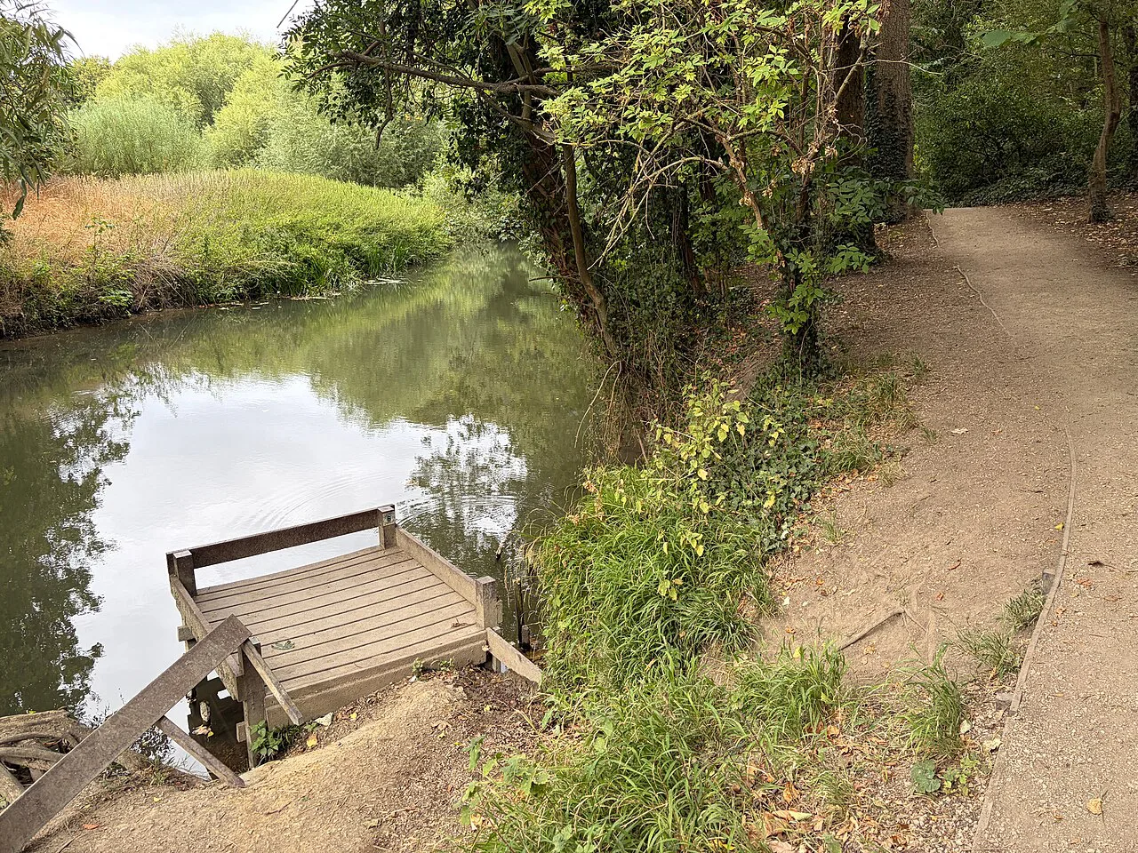 Fishing deck .6 - River Granta - geograph.org.uk, Cambridge