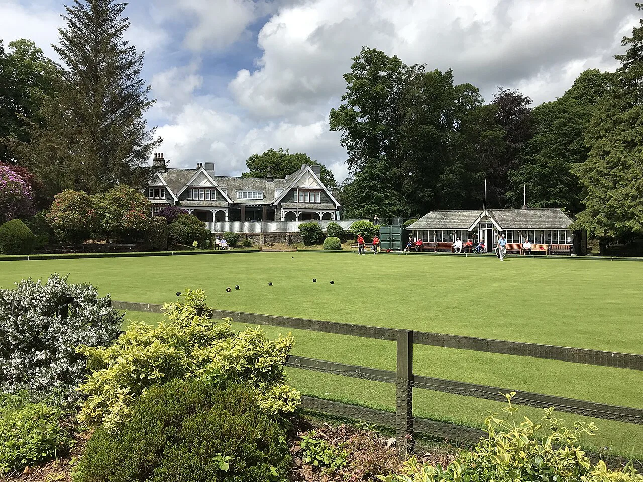Bowling green in Upper Fitz Park, Keswick - geograph.org.uk