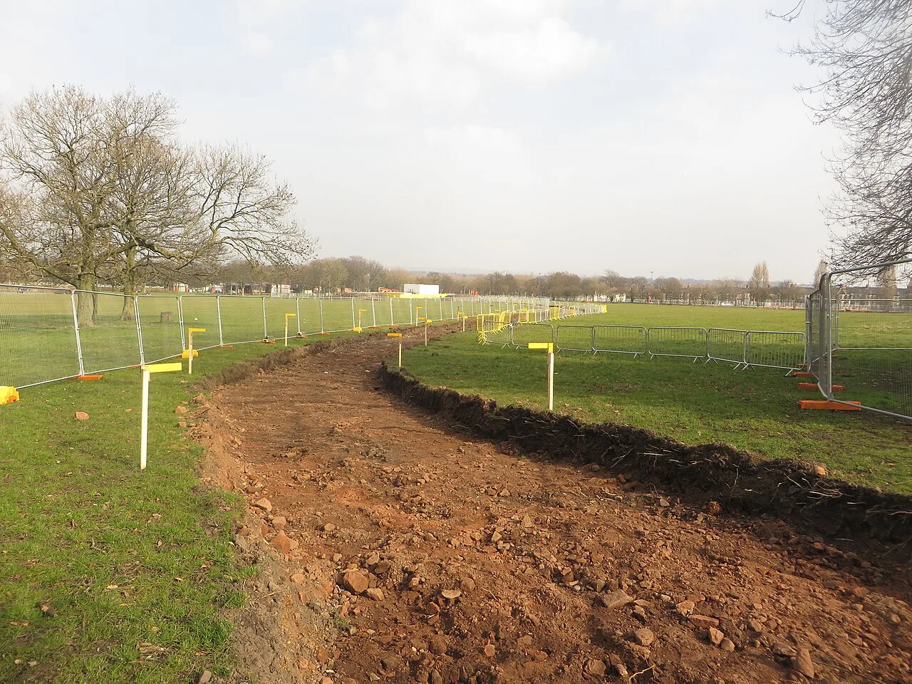 New footpath under construction, Stanley Park, Liverpool - geograph.org.uk