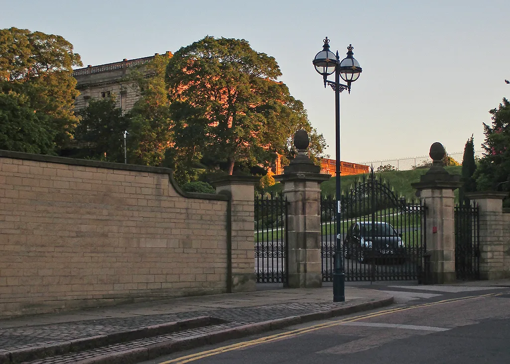 Nottingham Castle, evening sunlight - geograph.org.uk