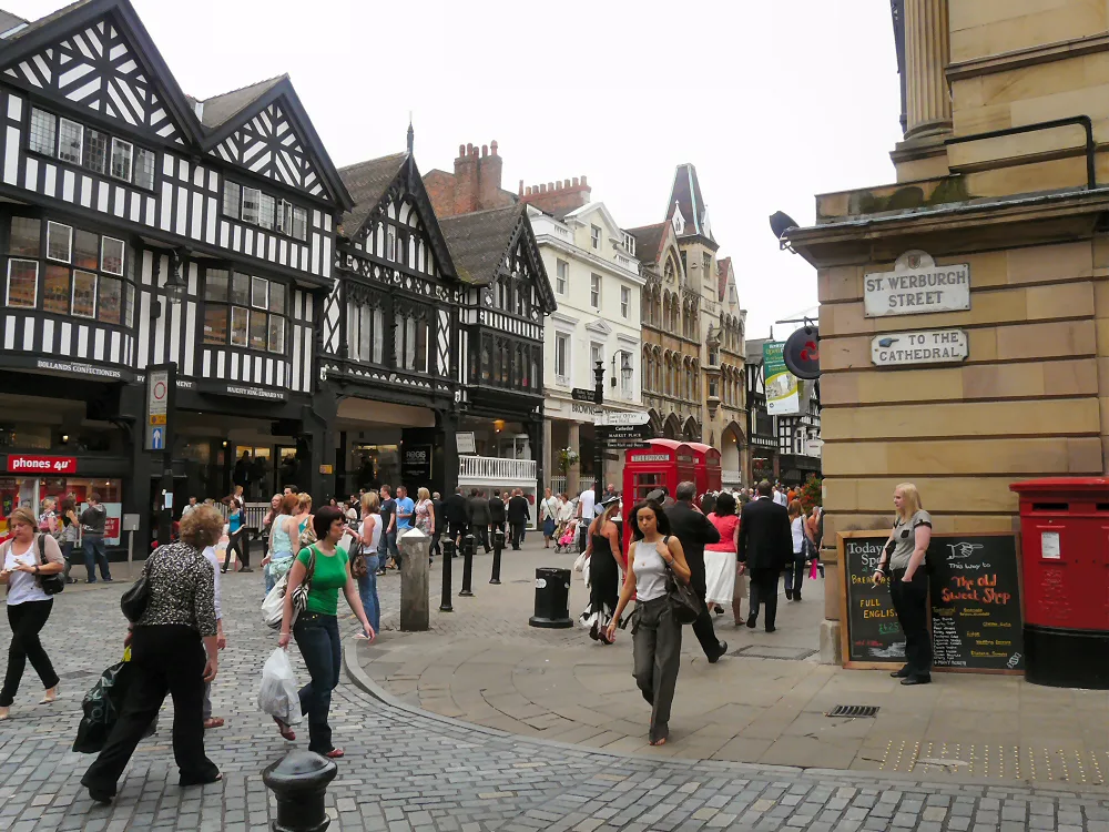 St Werburgh Street corner - geograph.org.uk, Chester