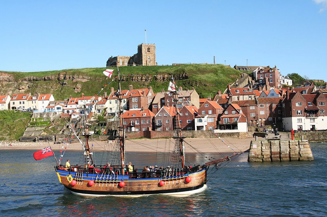 Whitby harbour ship