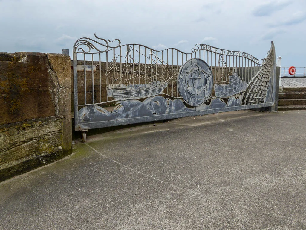 Stormgate Memorial to Whitby Seamen on the West Pier, Whitby - geograph.org.uk